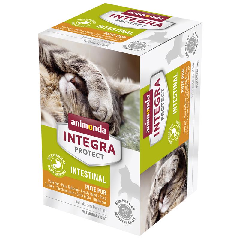 Artikel mit dem Namen Animonda Cat Trocken Integra Protect Intestinal Pute pur im Shop von zoo.de , dem Onlineshop für nachhaltiges Hundefutter und Katzenfutter.