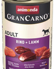 Artikel mit dem Namen Animonda Dog GranCarno Adult Rind & Lamm im Shop von zoo.de , dem Onlineshop für nachhaltiges Hundefutter und Katzenfutter.