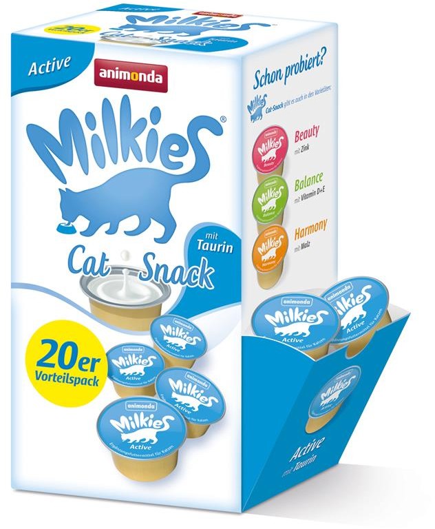 Artikel mit dem Namen Animonda Milkie Active Taurin im Shop von zoo.de , dem Onlineshop für nachhaltiges Hundefutter und Katzenfutter.