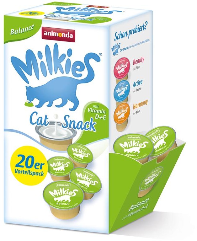 Artikel mit dem Namen Animonda Milkie Balance im Shop von zoo.de , dem Onlineshop für nachhaltiges Hundefutter und Katzenfutter.