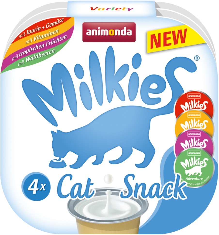 Artikel mit dem Namen Animonda Milkie Variety im Shop von zoo.de , dem Onlineshop für nachhaltiges Hundefutter und Katzenfutter.