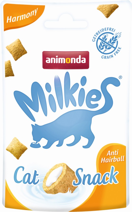 Artikel mit dem Namen Animonda Snack Milkie Harmony Anti Hairball im Shop von zoo.de , dem Onlineshop für nachhaltiges Hundefutter und Katzenfutter.