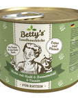 Artikel mit dem Namen Betty's Katze Huhn & Kalb Borretschöl im Shop von zoo.de , dem Onlineshop für nachhaltiges Hundefutter und Katzenfutter.