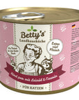 Artikel mit dem Namen Betty's Katze Rind pur Borretschöl im Shop von zoo.de , dem Onlineshop für nachhaltiges Hundefutter und Katzenfutter.