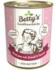 Artikel mit dem Namen Betty's Katze Rind pur Borretschöl im Shop von zoo.de , dem Onlineshop für nachhaltiges Hundefutter und Katzenfutter.