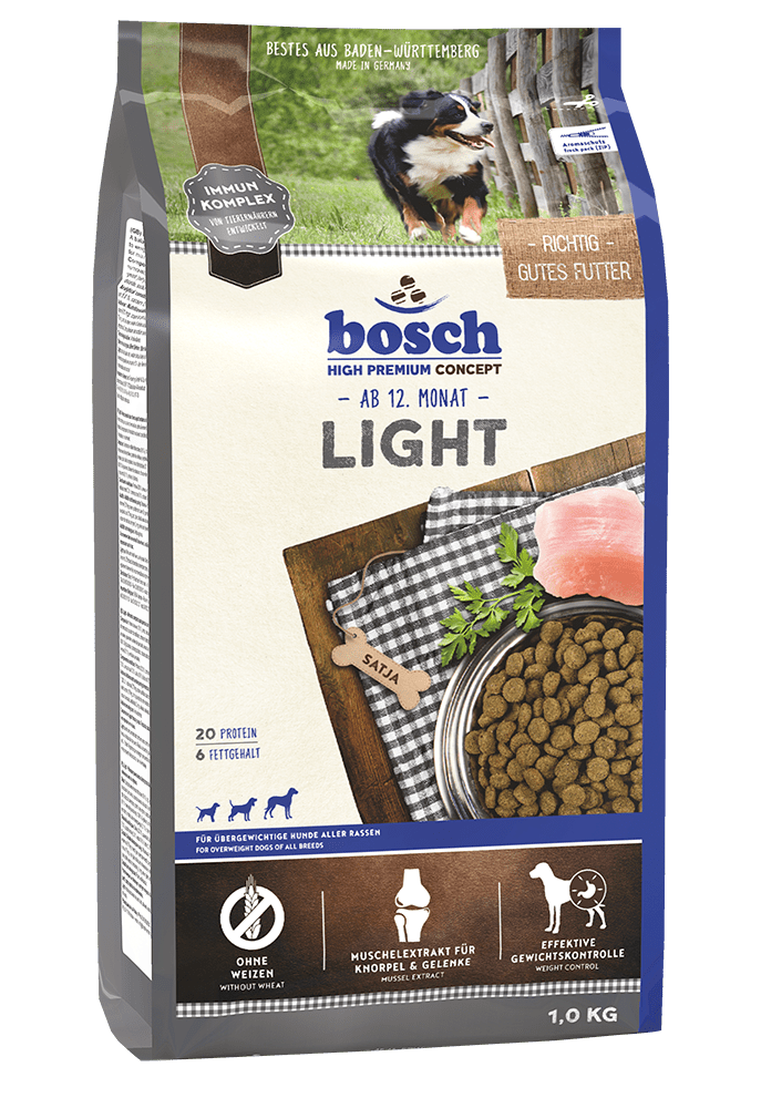 Artikel mit dem Namen Bosch Light im Shop von zoo.de , dem Onlineshop für nachhaltiges Hundefutter und Katzenfutter.