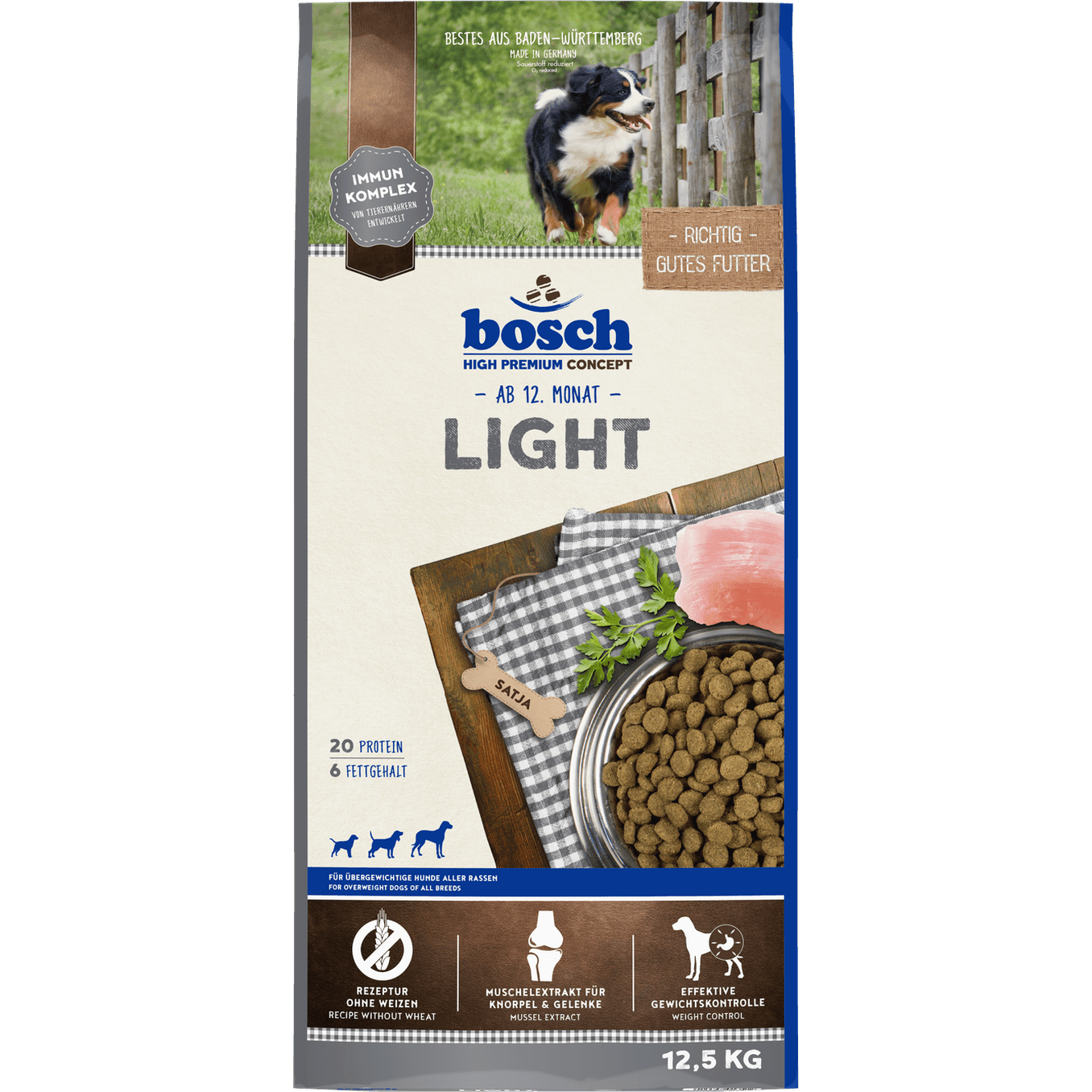 Artikel mit dem Namen Bosch Light im Shop von zoo.de , dem Onlineshop für nachhaltiges Hundefutter und Katzenfutter.