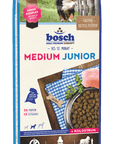 Artikel mit dem Namen Bosch Medium Junior im Shop von zoo.de , dem Onlineshop für nachhaltiges Hundefutter und Katzenfutter.