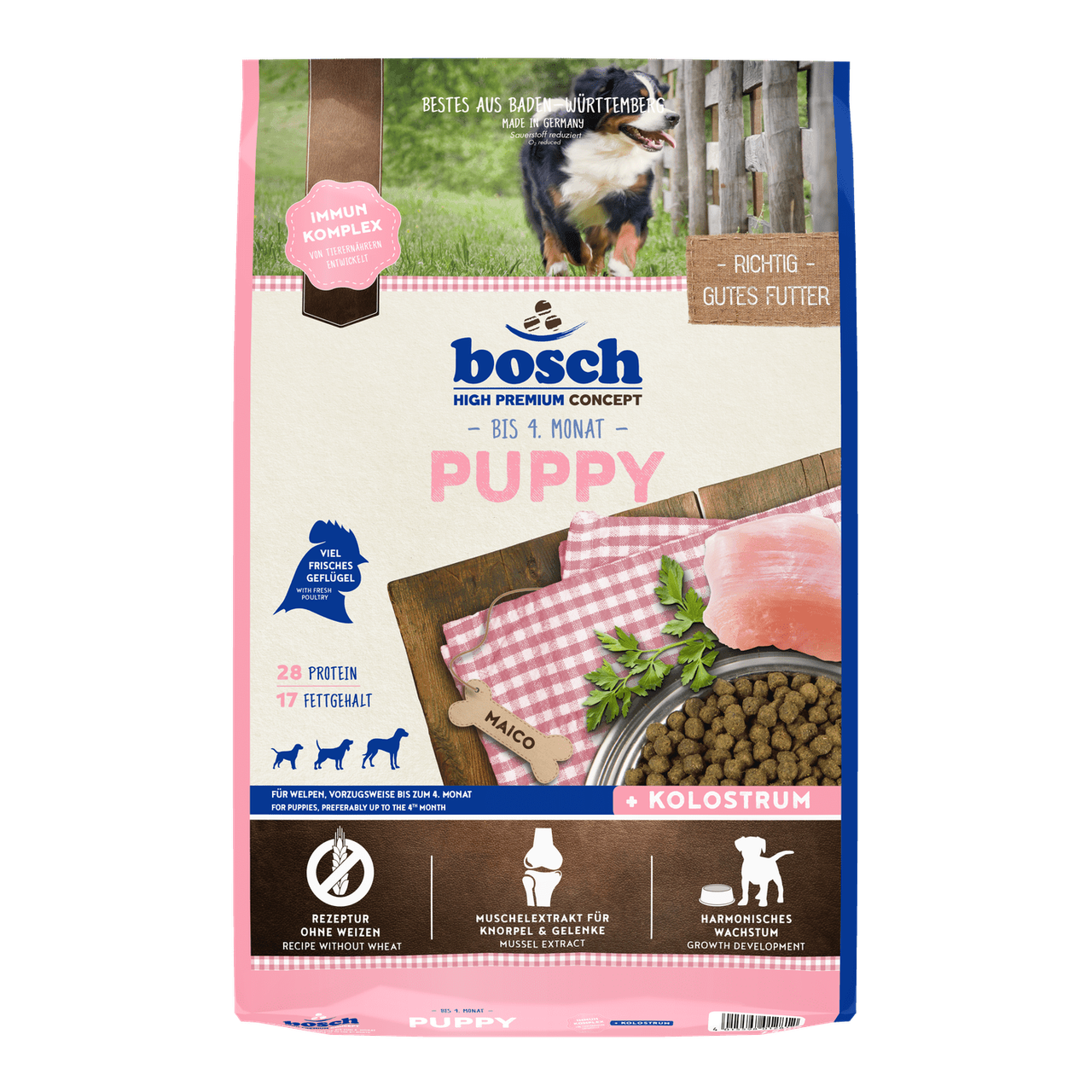 Artikel mit dem Namen Bosch Puppy im Shop von zoo.de , dem Onlineshop für nachhaltiges Hundefutter und Katzenfutter.