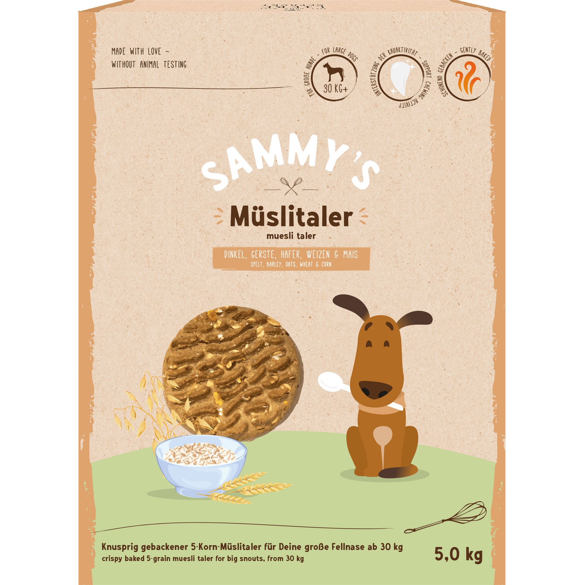Artikel mit dem Namen Bosch Sammy's Müslitaler Hundesnack im Shop von zoo.de , dem Onlineshop für nachhaltiges Hundefutter und Katzenfutter.