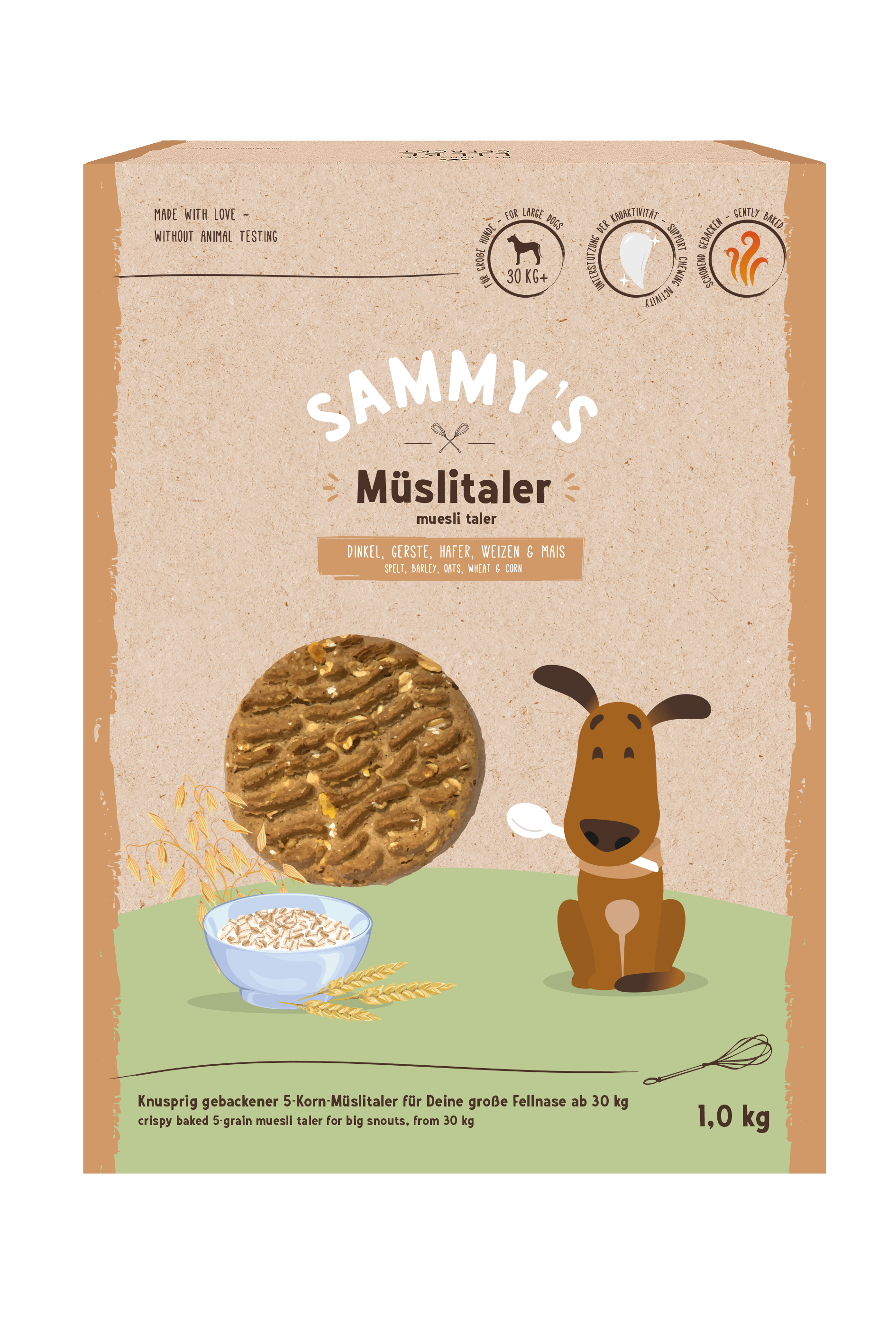 Artikel mit dem Namen Bosch Sammy's Müslitaler Hundesnack im Shop von zoo.de , dem Onlineshop für nachhaltiges Hundefutter und Katzenfutter.