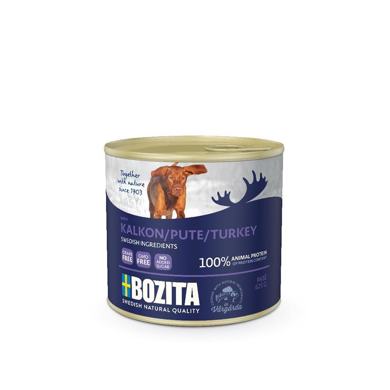 Artikel mit dem Namen Bozita Hund Paté mit Pute im Shop von zoo.de , dem Onlineshop für nachhaltiges Hundefutter und Katzenfutter.