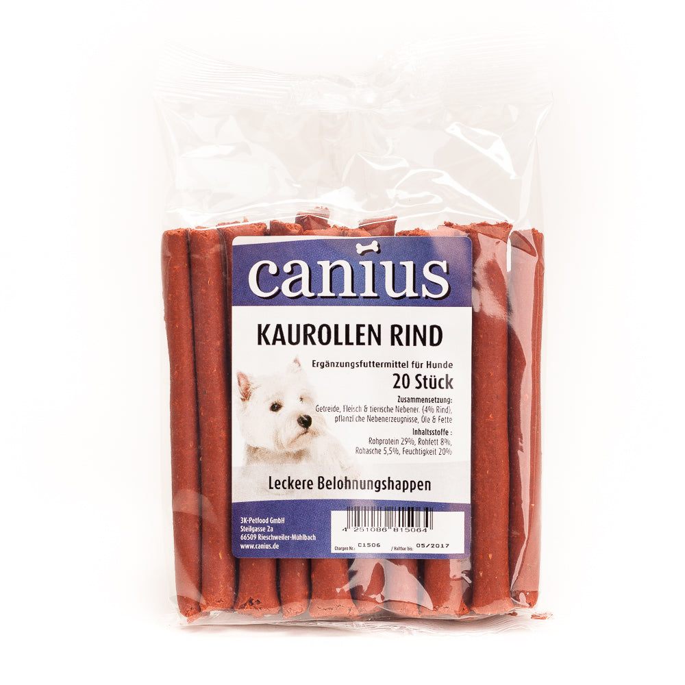 Artikel mit dem Namen Canius EU KauRollen im Shop von zoo.de , dem Onlineshop für nachhaltiges Hundefutter und Katzenfutter.