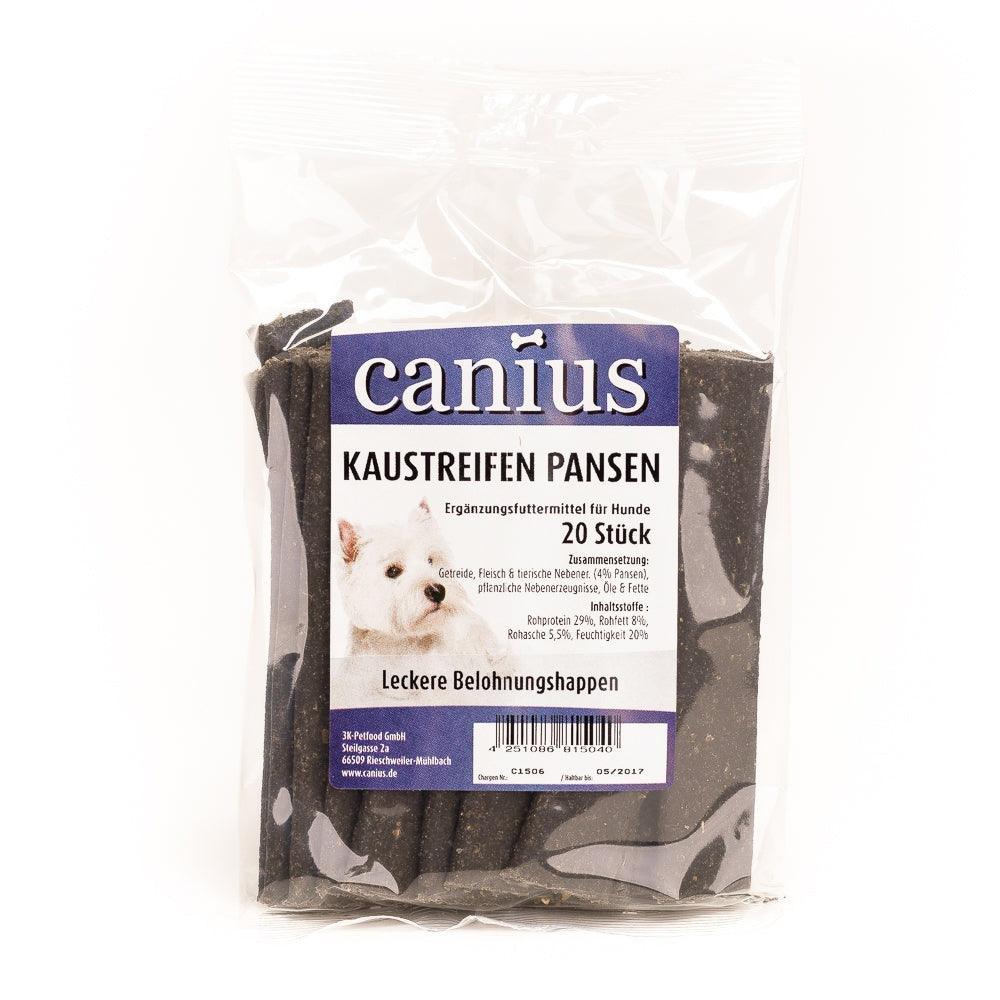 Artikel mit dem Namen Canius EU KauStreifen im Shop von zoo.de , dem Onlineshop für nachhaltiges Hundefutter und Katzenfutter.