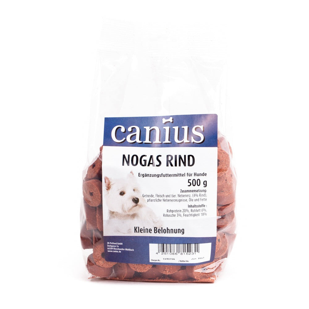 Artikel mit dem Namen Canius EU Nogas im Shop von zoo.de , dem Onlineshop für nachhaltiges Hundefutter und Katzenfutter.