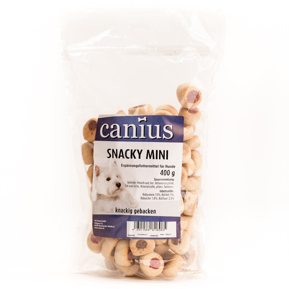 Artikel mit dem Namen Canius EU Snacky im Shop von zoo.de , dem Onlineshop für nachhaltiges Hundefutter und Katzenfutter.