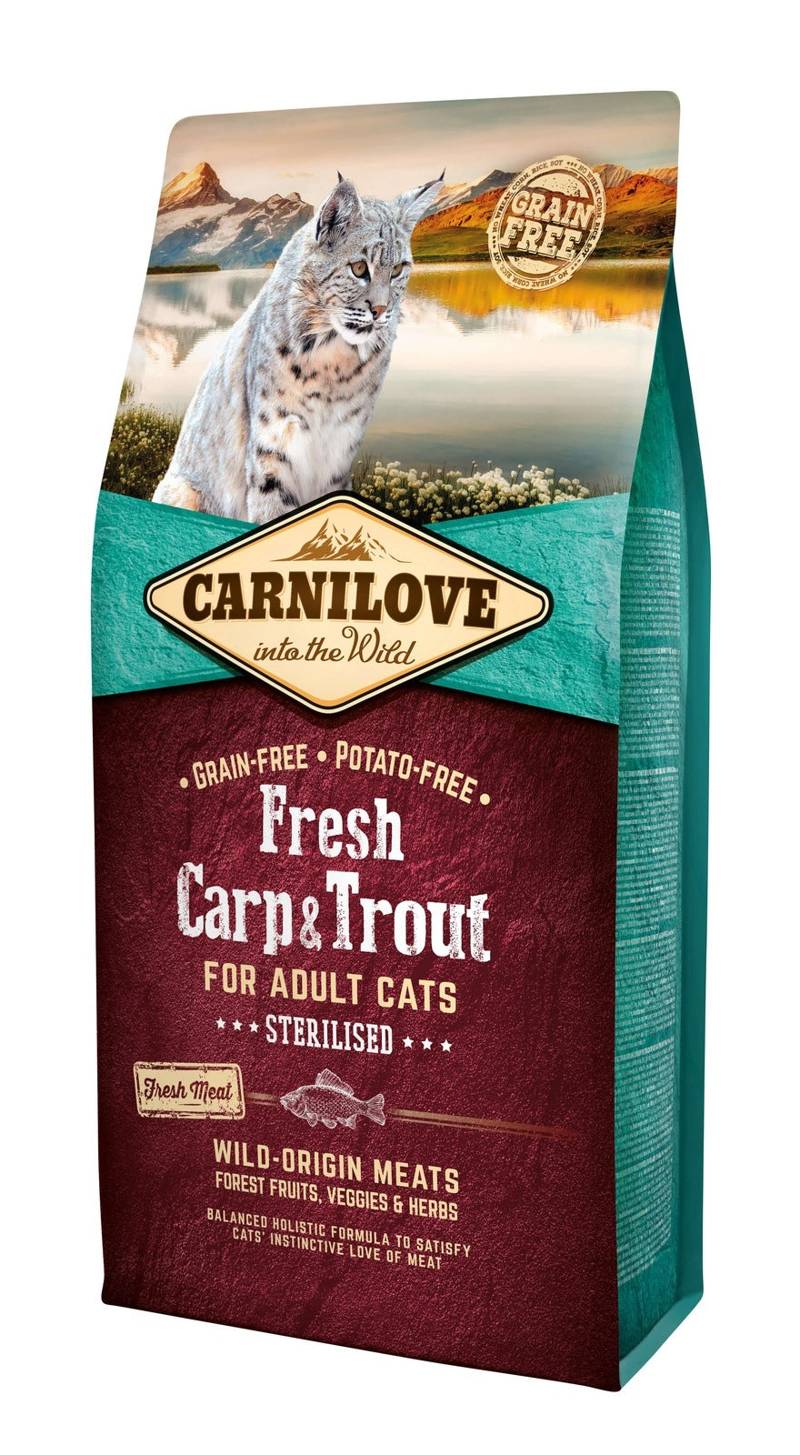 Artikel mit dem Namen Carnilove Cat Adult Fresh - Sterilised im Shop von zoo.de , dem Onlineshop für nachhaltiges Hundefutter und Katzenfutter.