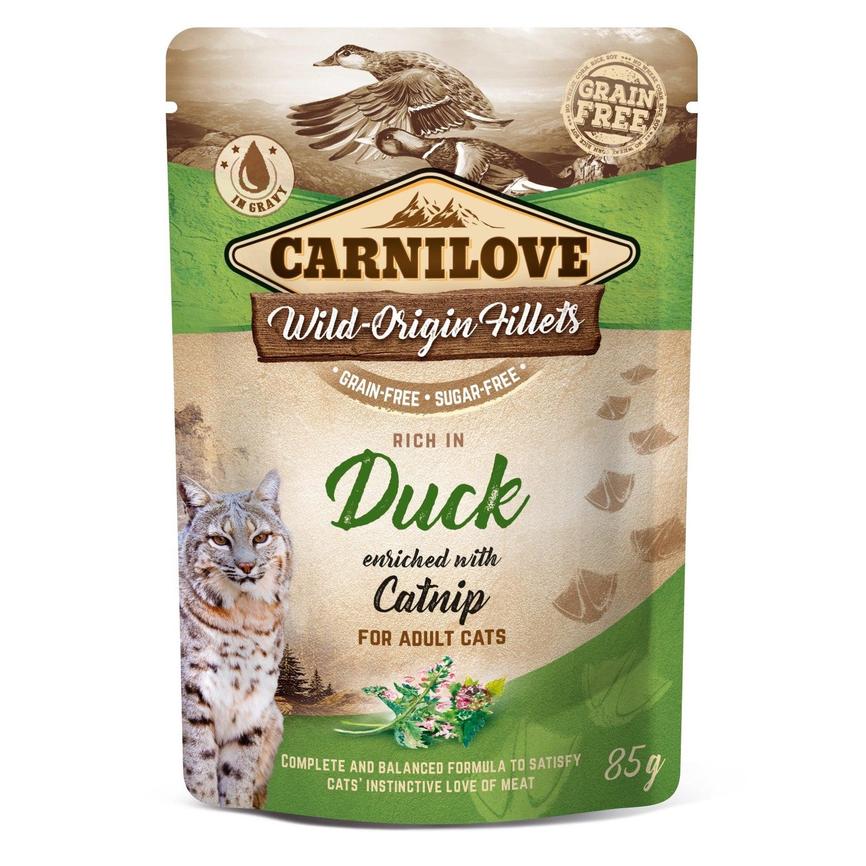 Artikel mit dem Namen Carnilove Cat Pouch - Ente im Shop von zoo.de , dem Onlineshop für nachhaltiges Hundefutter und Katzenfutter.