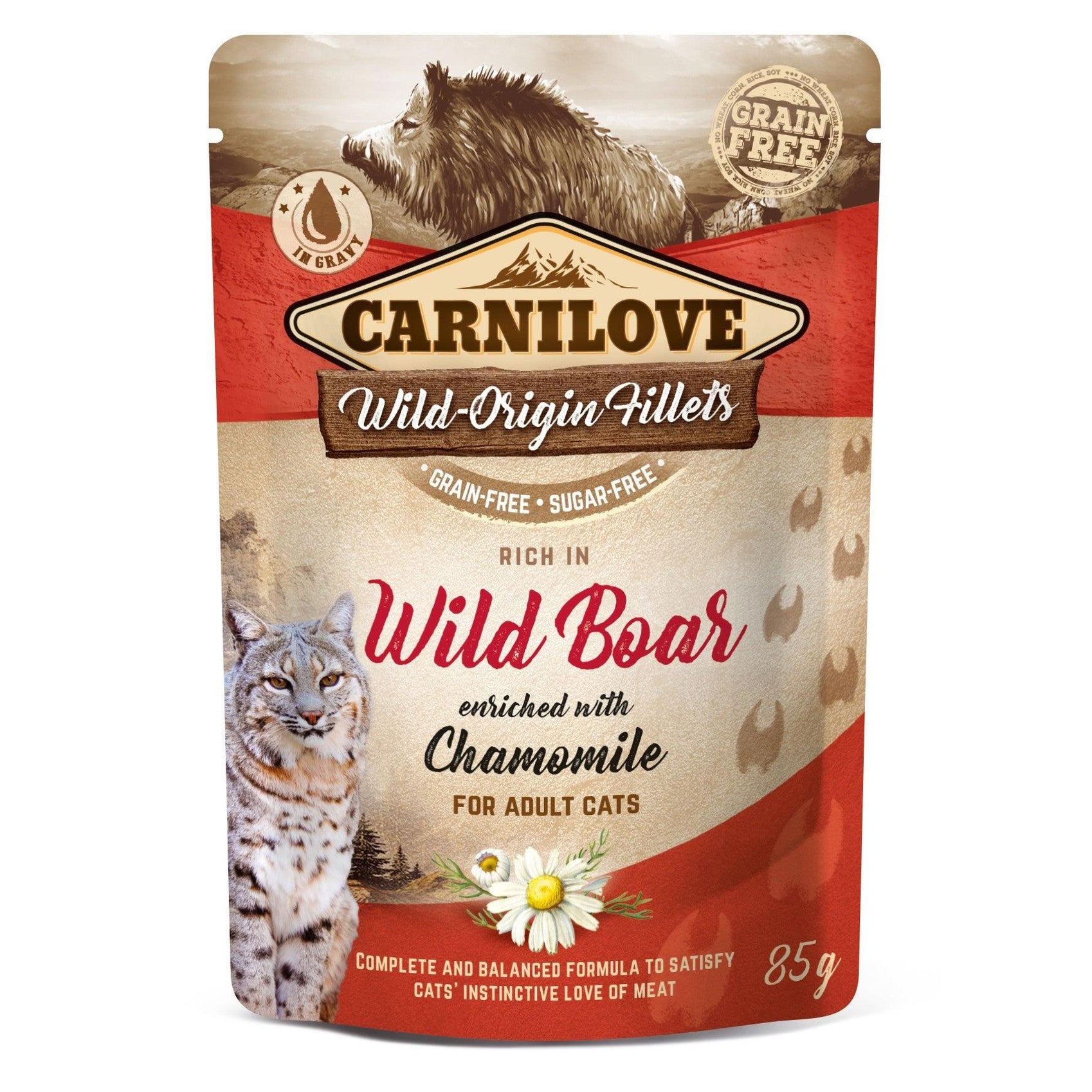 Artikel mit dem Namen Carnilove Cat Pouch - Wildschwein im Shop von zoo.de , dem Onlineshop für nachhaltiges Hundefutter und Katzenfutter.