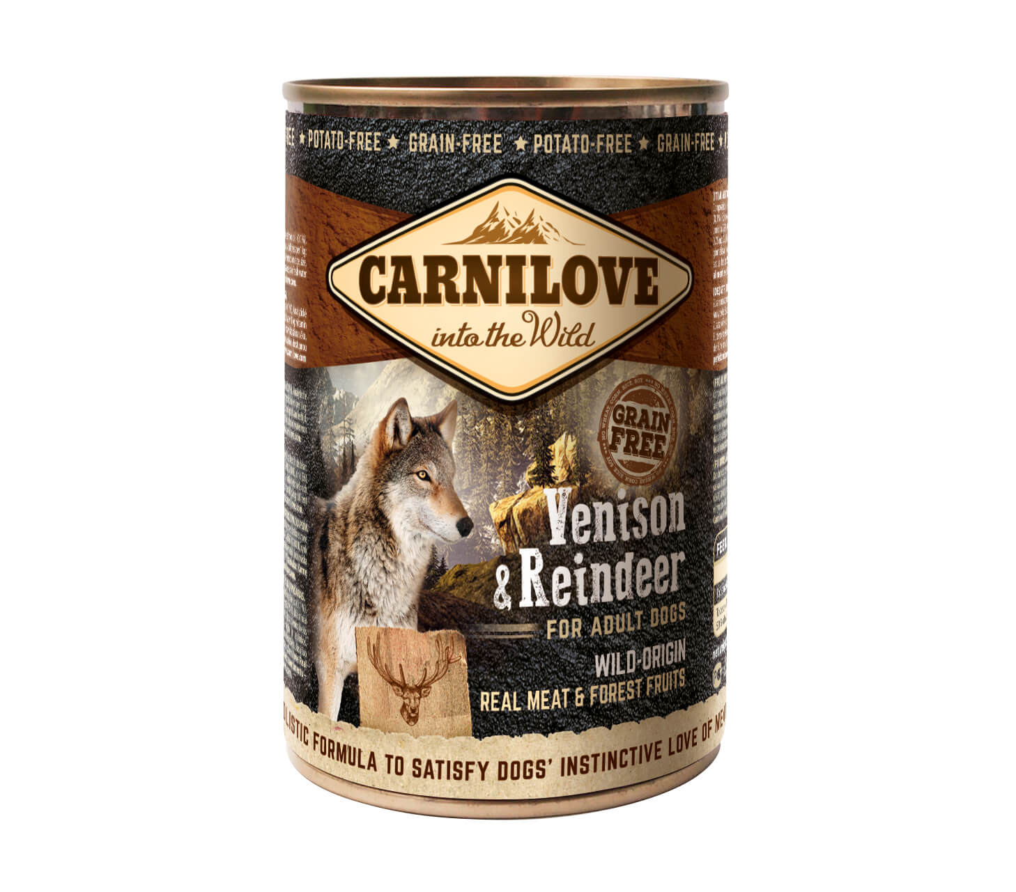 Artikel mit dem Namen Carnilove Dog Adult - Hirsch & Rentier im Shop von zoo.de , dem Onlineshop für nachhaltiges Hundefutter und Katzenfutter.