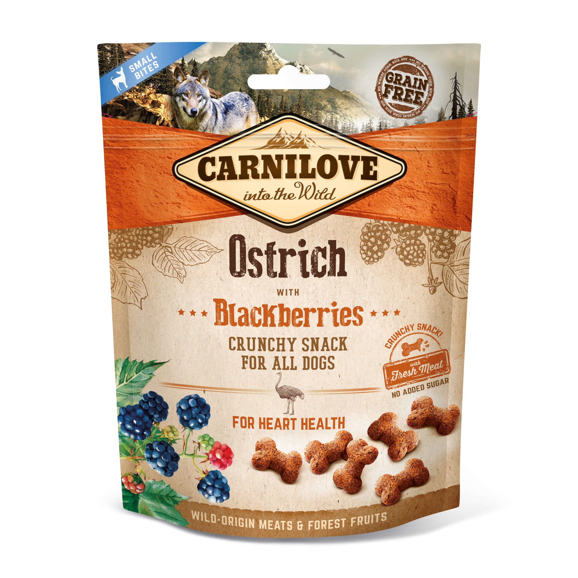 Artikel mit dem Namen Carnilove Dog Crunchy Snack - Strauß im Shop von zoo.de , dem Onlineshop für nachhaltiges Hundefutter und Katzenfutter.