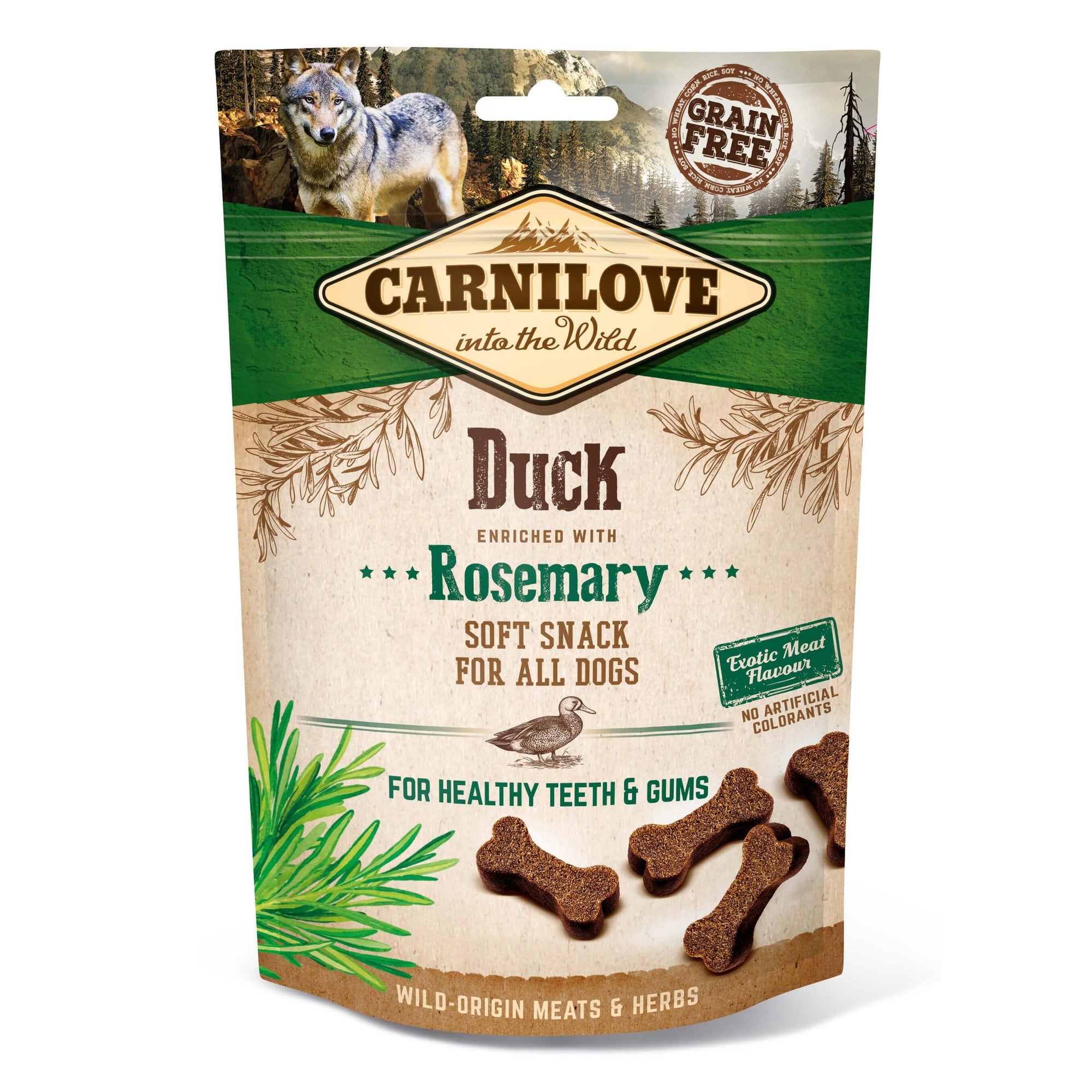 Artikel mit dem Namen Carnilove Dog Soft Snack - Ente im Shop von zoo.de , dem Onlineshop für nachhaltiges Hundefutter und Katzenfutter.