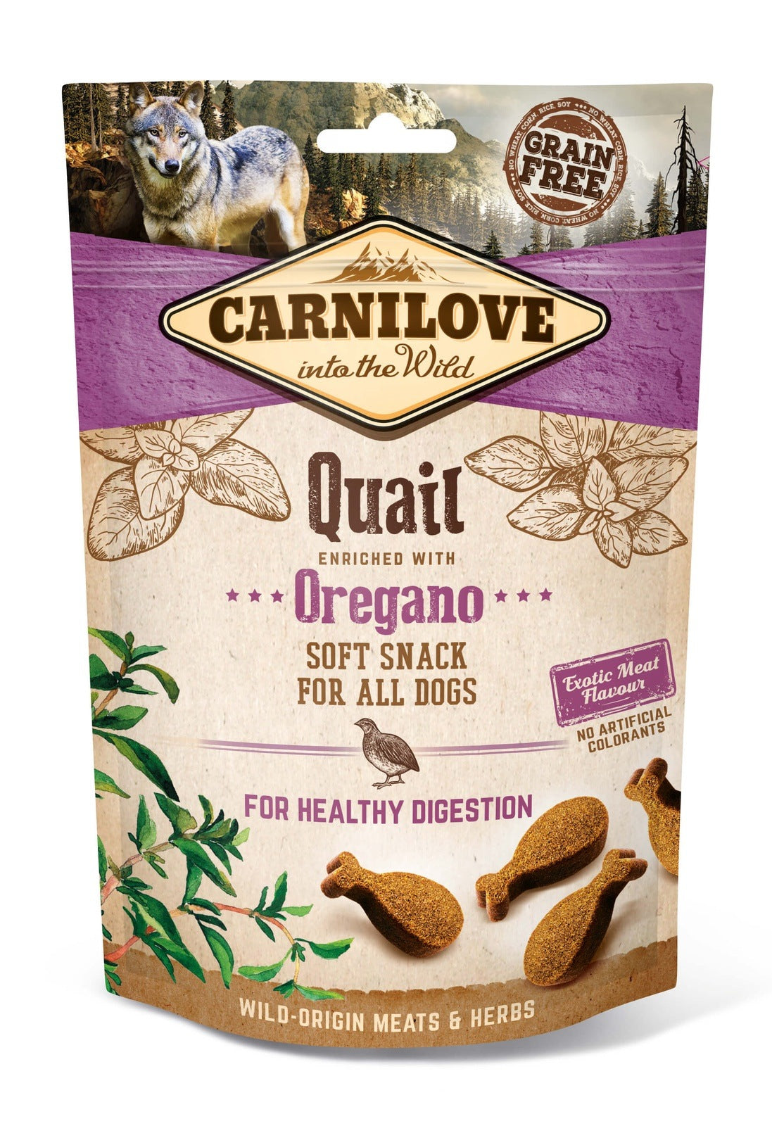 Artikel mit dem Namen Carnilove Dog Soft Snack - Wachtel im Shop von zoo.de , dem Onlineshop für nachhaltiges Hundefutter und Katzenfutter.