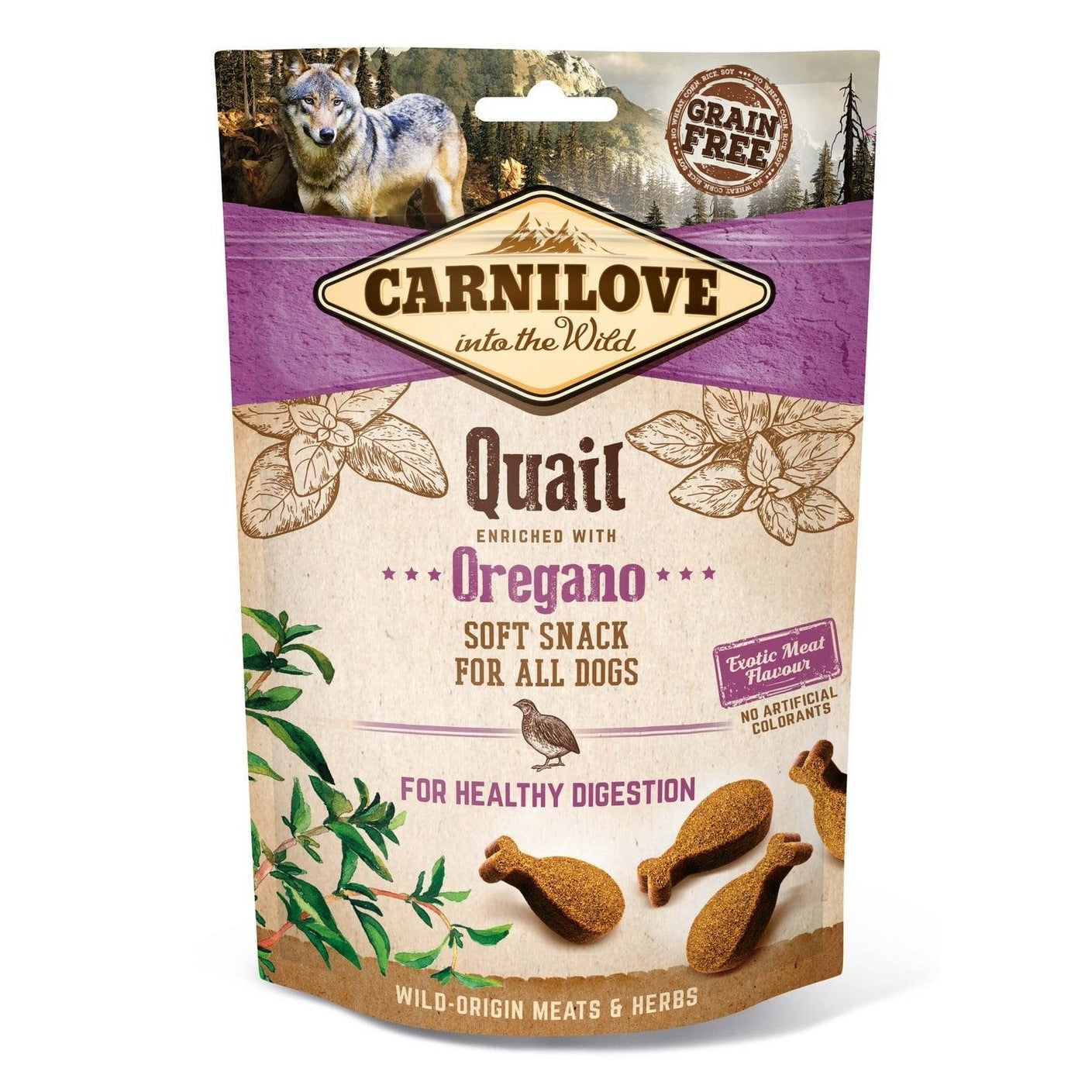 Artikel mit dem Namen Carnilove Dog Soft Snack - Wachtel im Shop von zoo.de , dem Onlineshop für nachhaltiges Hundefutter und Katzenfutter.
