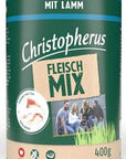 Artikel mit dem Namen Christopherus Fleischmix - mit Lamm im Shop von zoo.de , dem Onlineshop für nachhaltiges Hundefutter und Katzenfutter.