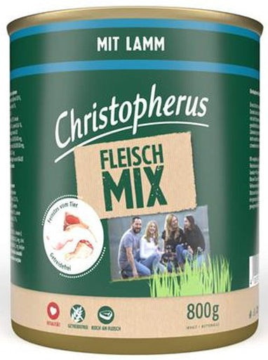 Artikel mit dem Namen Christopherus Fleischmix - mit Lamm im Shop von zoo.de , dem Onlineshop für nachhaltiges Hundefutter und Katzenfutter.