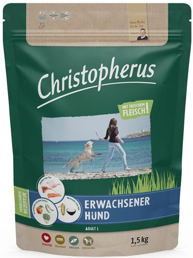 Artikel mit dem Namen Christopherus Geflügel, Lamm, Ei & Reis im Shop von zoo.de , dem Onlineshop für nachhaltiges Hundefutter und Katzenfutter.