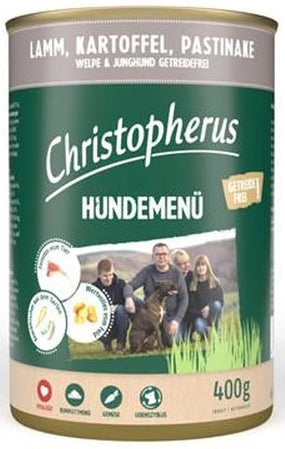 Artikel mit dem Namen Christopherus Menü -Junior - mit Lamm & Kartoffel im Shop von zoo.de , dem Onlineshop für nachhaltiges Hundefutter und Katzenfutter.