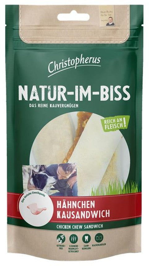 Artikel mit dem Namen Christopherus Snack Kausandwich im Shop von zoo.de , dem Onlineshop für nachhaltiges Hundefutter und Katzenfutter.