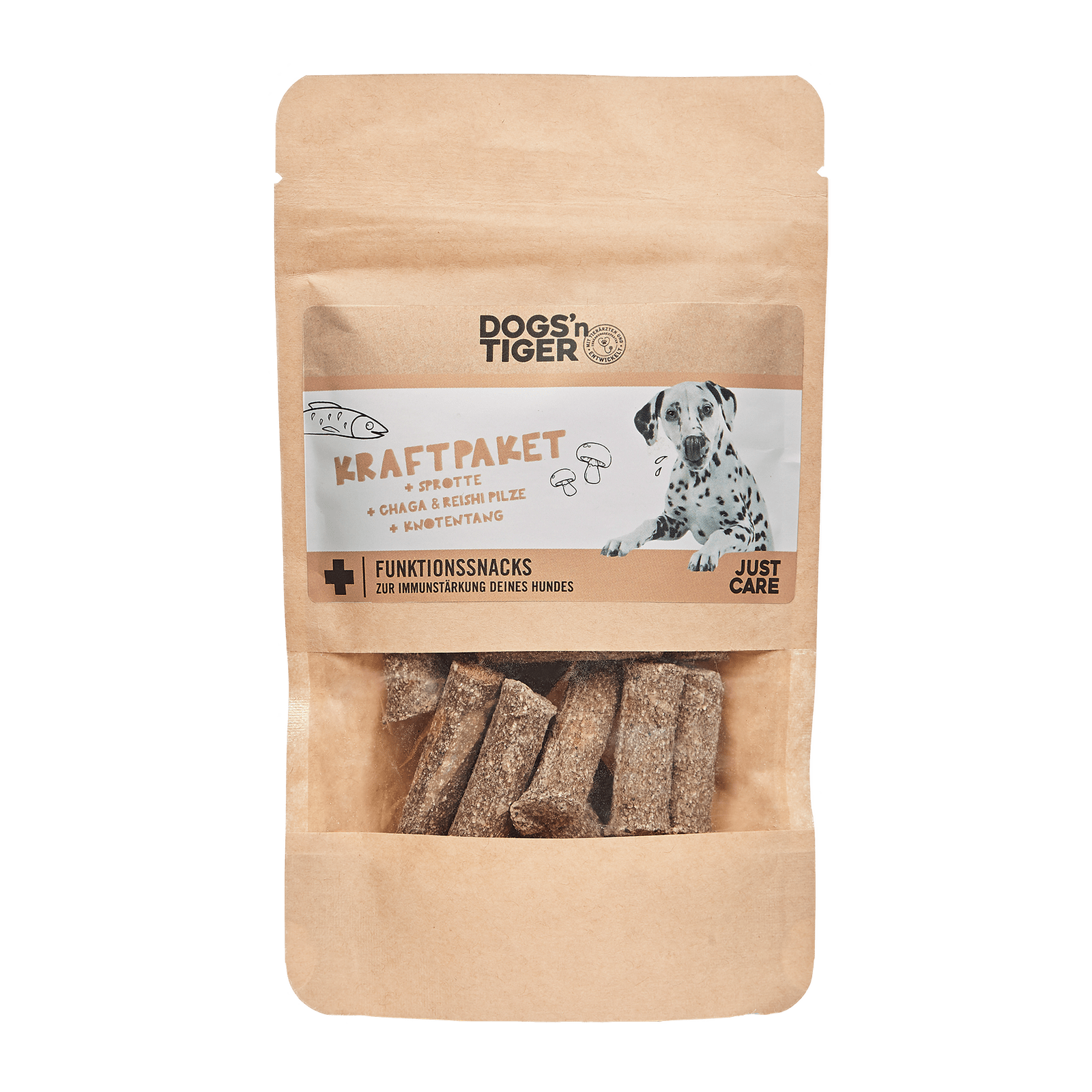 Artikel mit dem Namen Dogs&#39;n Tiger Hund Kraftpaket im Shop von zoo.de , dem Onlineshop für nachhaltiges Hundefutter und Katzenfutter.