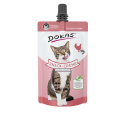 Artikel mit dem Namen Dokas Cat Creme Huhn und Garnelen im Shop von zoo.de , dem Onlineshop für nachhaltiges Hundefutter und Katzenfutter.