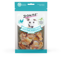 Artikel mit dem Namen Dokas Hühnerbrust 70 g im Shop von zoo.de , dem Onlineshop für nachhaltiges Hundefutter und Katzenfutter.