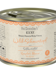 Artikel mit dem Namen Dr.Clauder's BARF Wild-Schmortopf im Shop von zoo.de , dem Onlineshop für nachhaltiges Hundefutter und Katzenfutter.