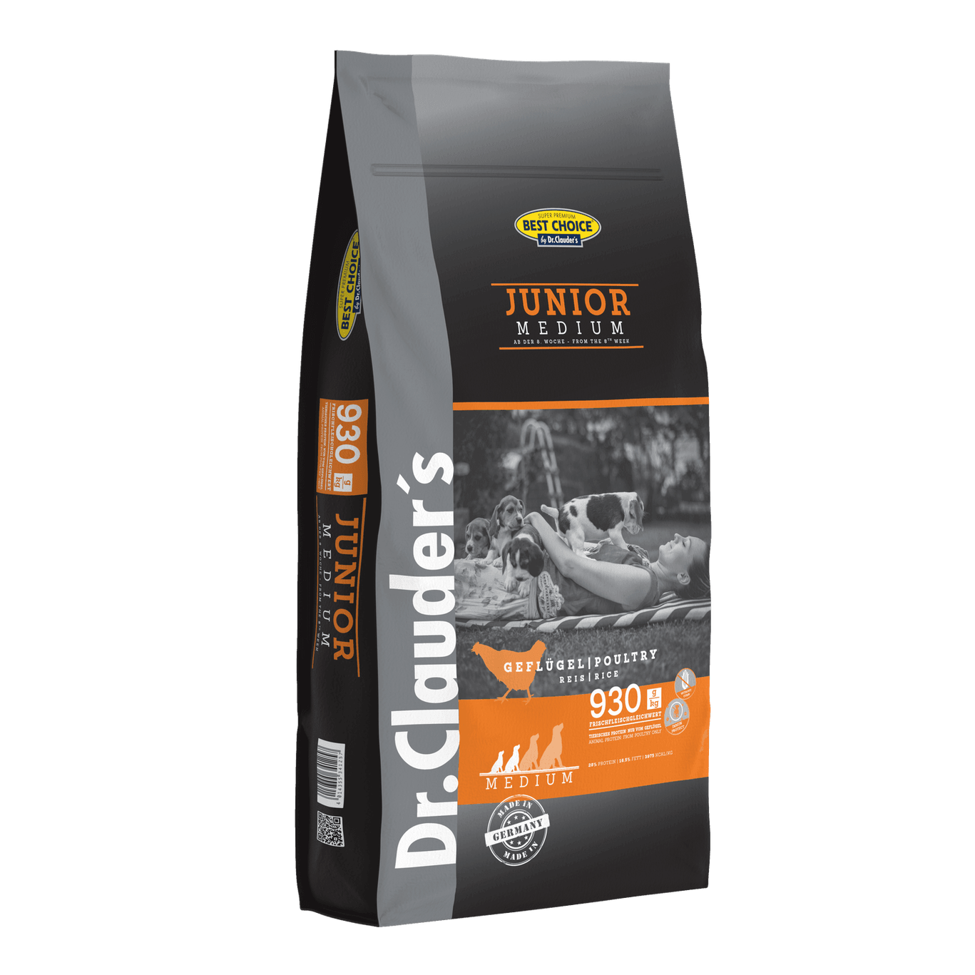 Artikel mit dem Namen Dr.Clauder's Best Choice Junior Medium im Shop von zoo.de , dem Onlineshop für nachhaltiges Hundefutter und Katzenfutter.
