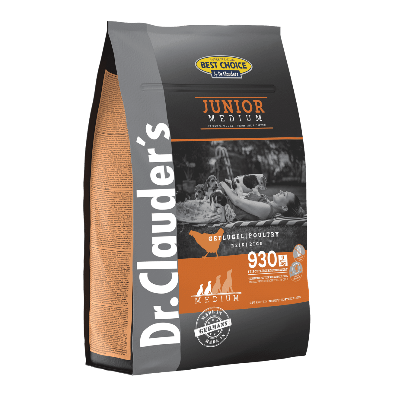 Artikel mit dem Namen Dr.Clauder's Best Choice Junior Medium im Shop von zoo.de , dem Onlineshop für nachhaltiges Hundefutter und Katzenfutter.