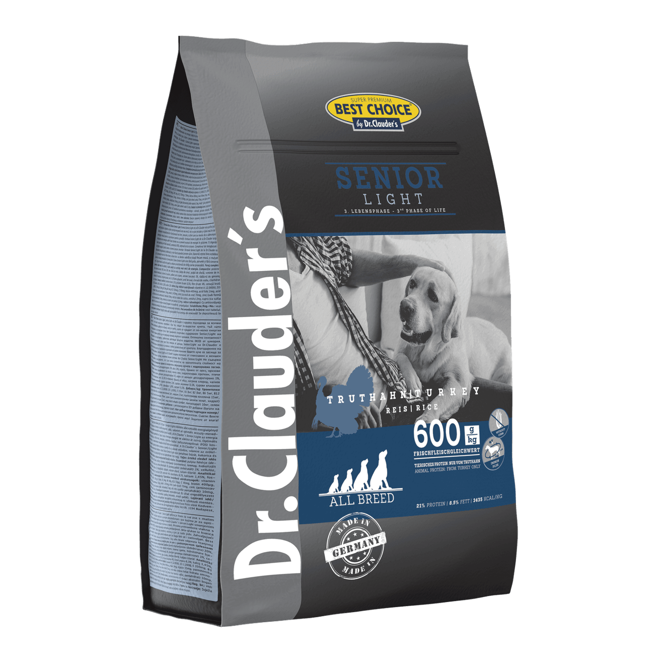 Artikel mit dem Namen Dr.Clauder's Best Choice Senior Light im Shop von zoo.de , dem Onlineshop für nachhaltiges Hundefutter und Katzenfutter.