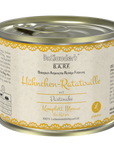 Artikel mit dem Namen Dr.Clauder's Cat BARF Hähnchen-Ratatouille im Shop von zoo.de , dem Onlineshop für nachhaltiges Hundefutter und Katzenfutter.