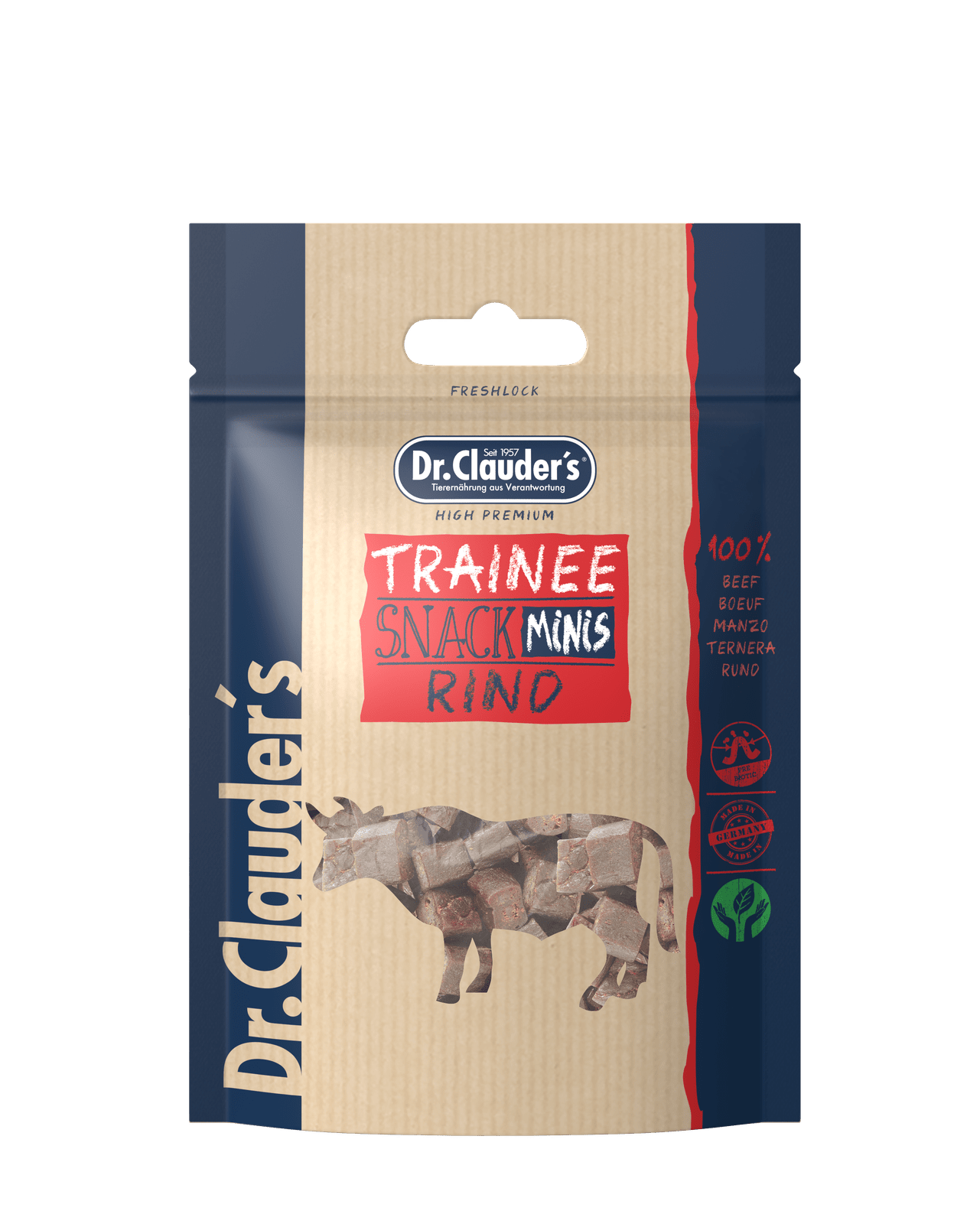 Artikel mit dem Namen Dr.Clauder&#39;s Dog Snack Trainee Mini Rind im Shop von zoo.de , dem Onlineshop für nachhaltiges Hundefutter und Katzenfutter.