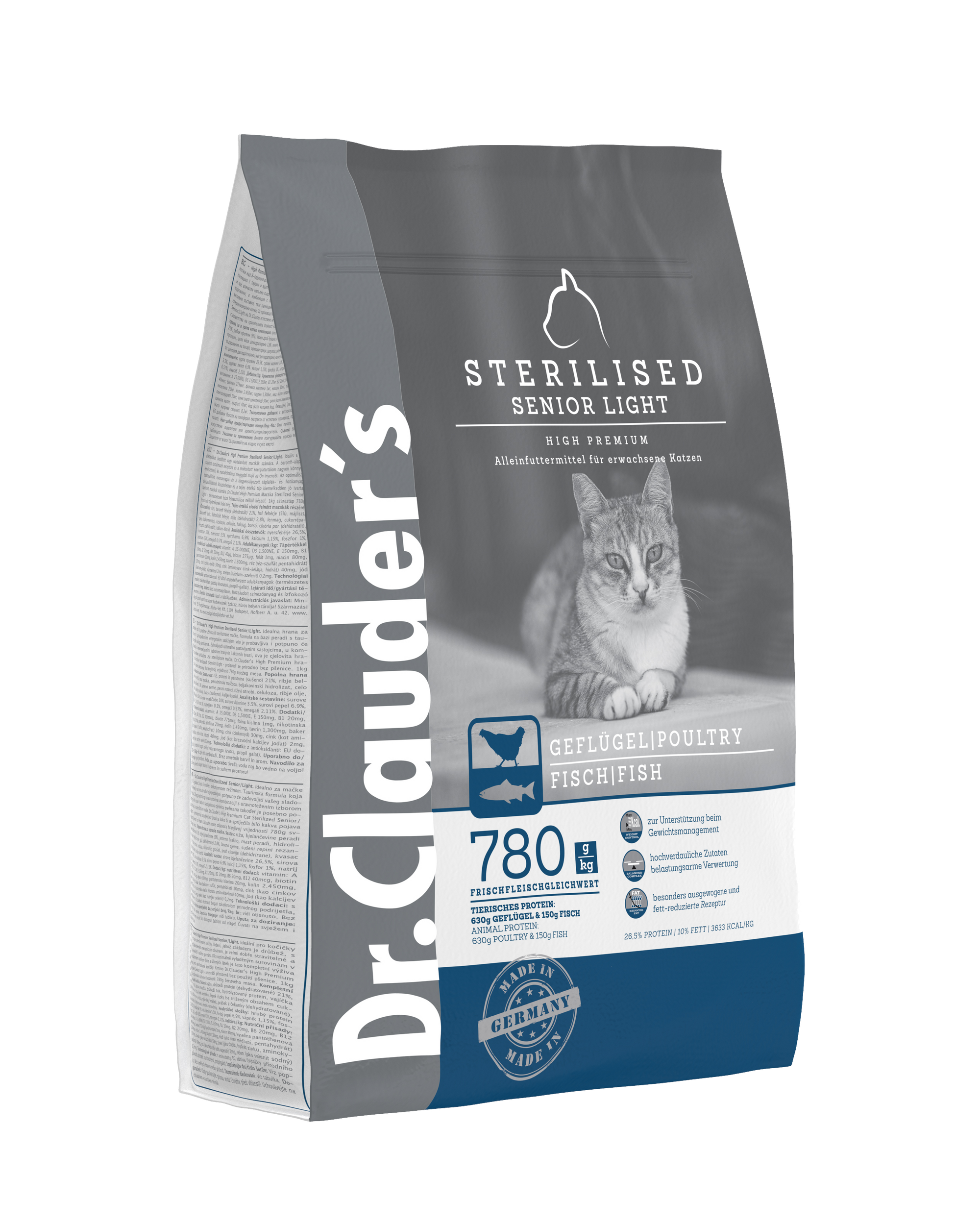 Artikel mit dem Namen Dr.Clauder's High Premium Cat Senior im Shop von zoo.de , dem Onlineshop für nachhaltiges Hundefutter und Katzenfutter.