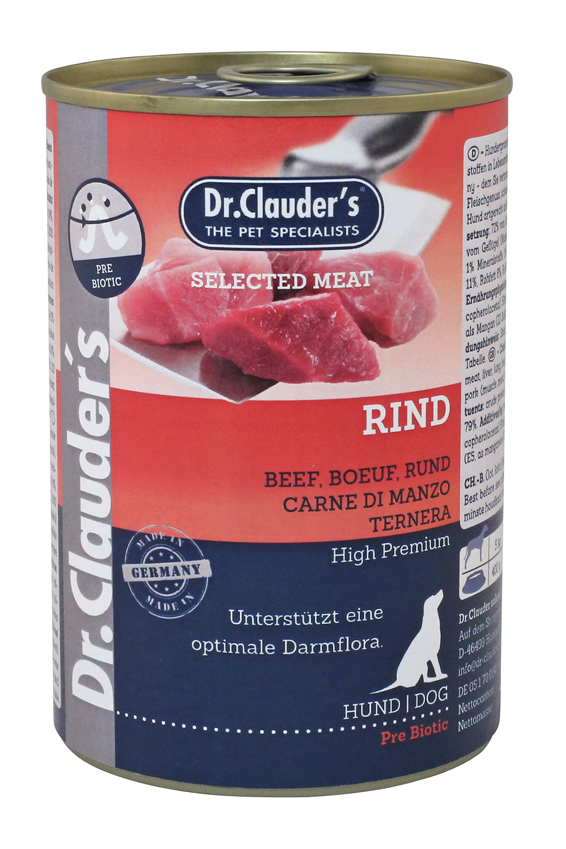 Artikel mit dem Namen Dr.Clauder's Prebiotics Rind im Shop von zoo.de , dem Onlineshop für nachhaltiges Hundefutter und Katzenfutter.