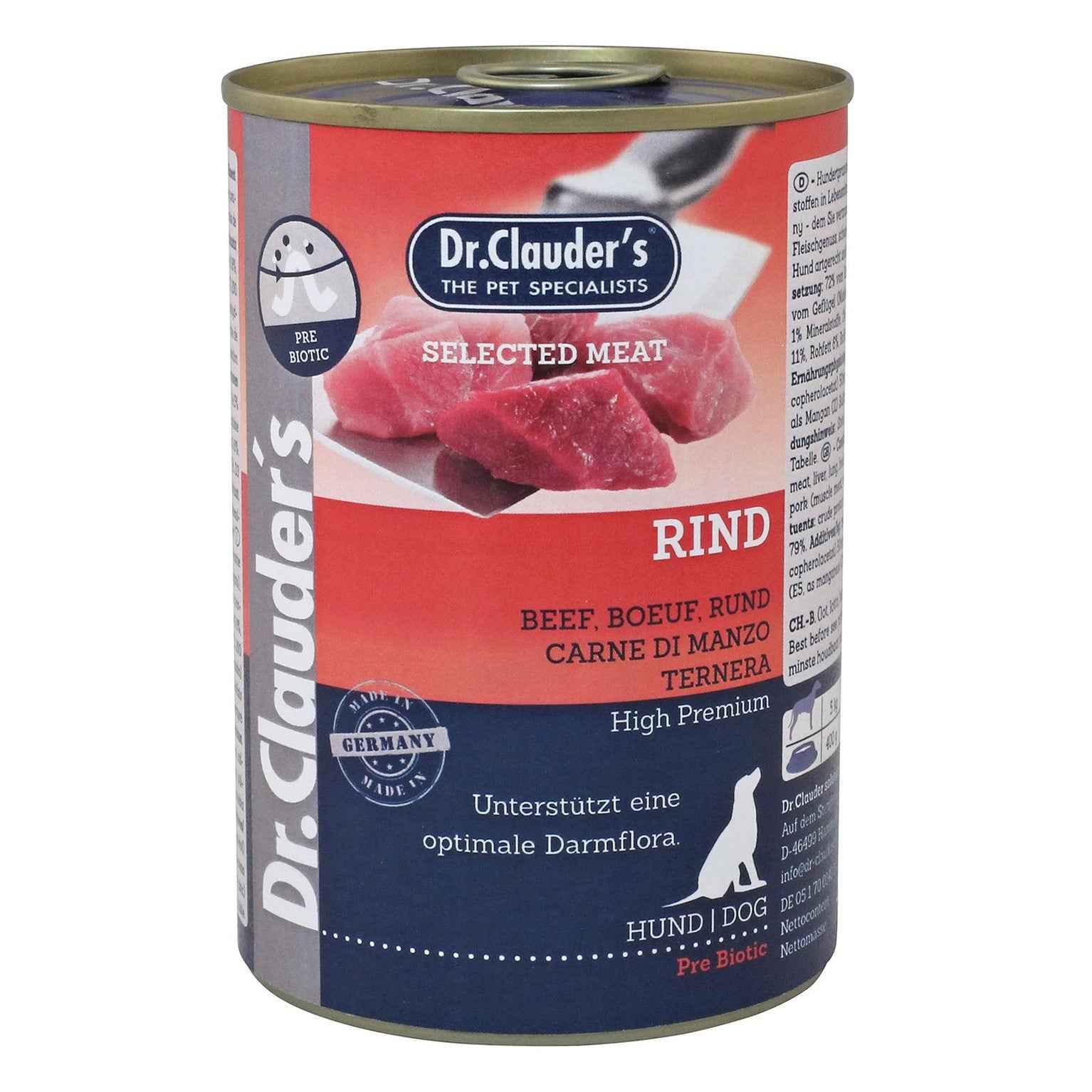 Artikel mit dem Namen Dr.Clauder's Prebiotics Rind im Shop von zoo.de , dem Onlineshop für nachhaltiges Hundefutter und Katzenfutter.