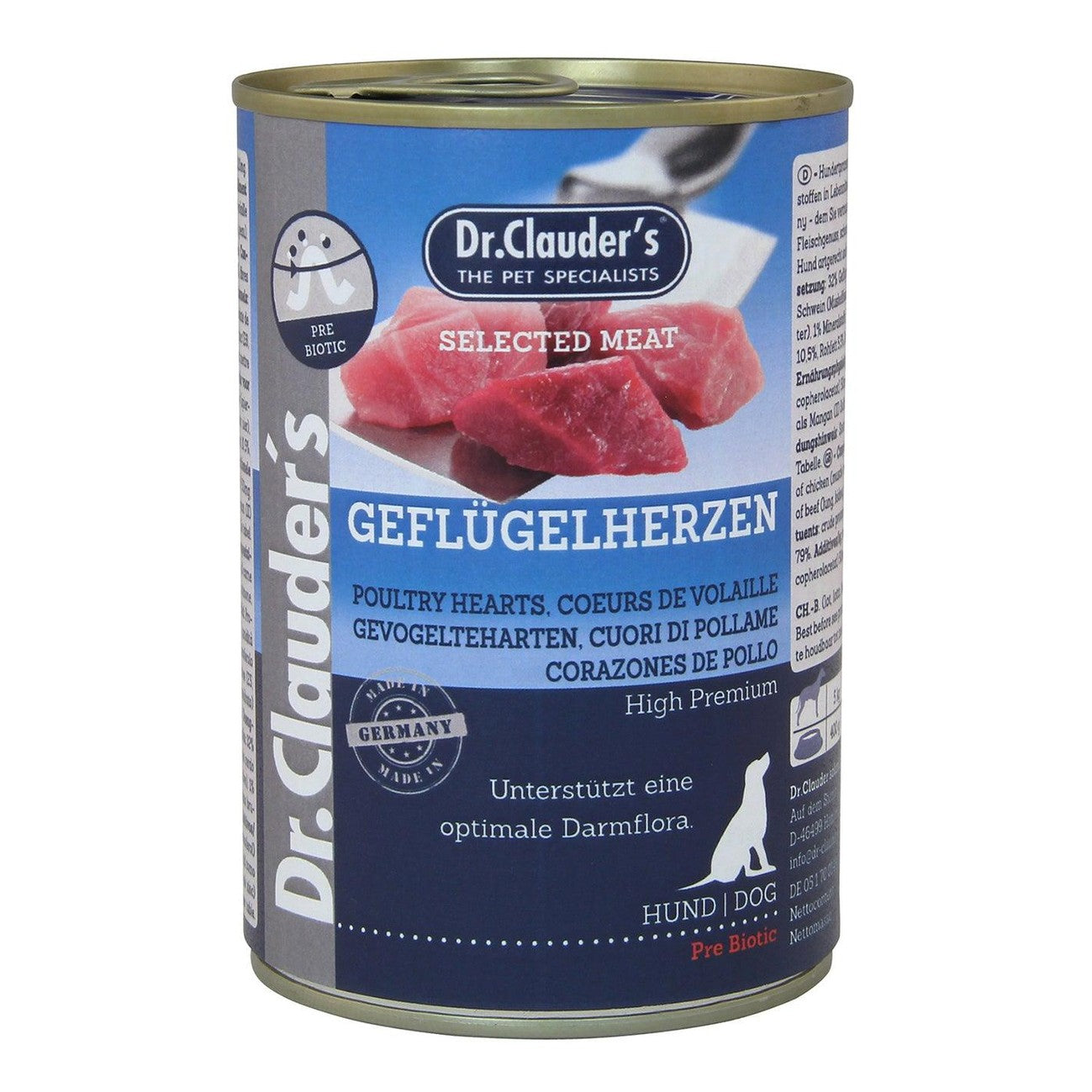Artikel mit dem Namen Dr.Clauder's Selected Meat Geflügelherzen im Shop von zoo.de , dem Onlineshop für nachhaltiges Hundefutter und Katzenfutter.
