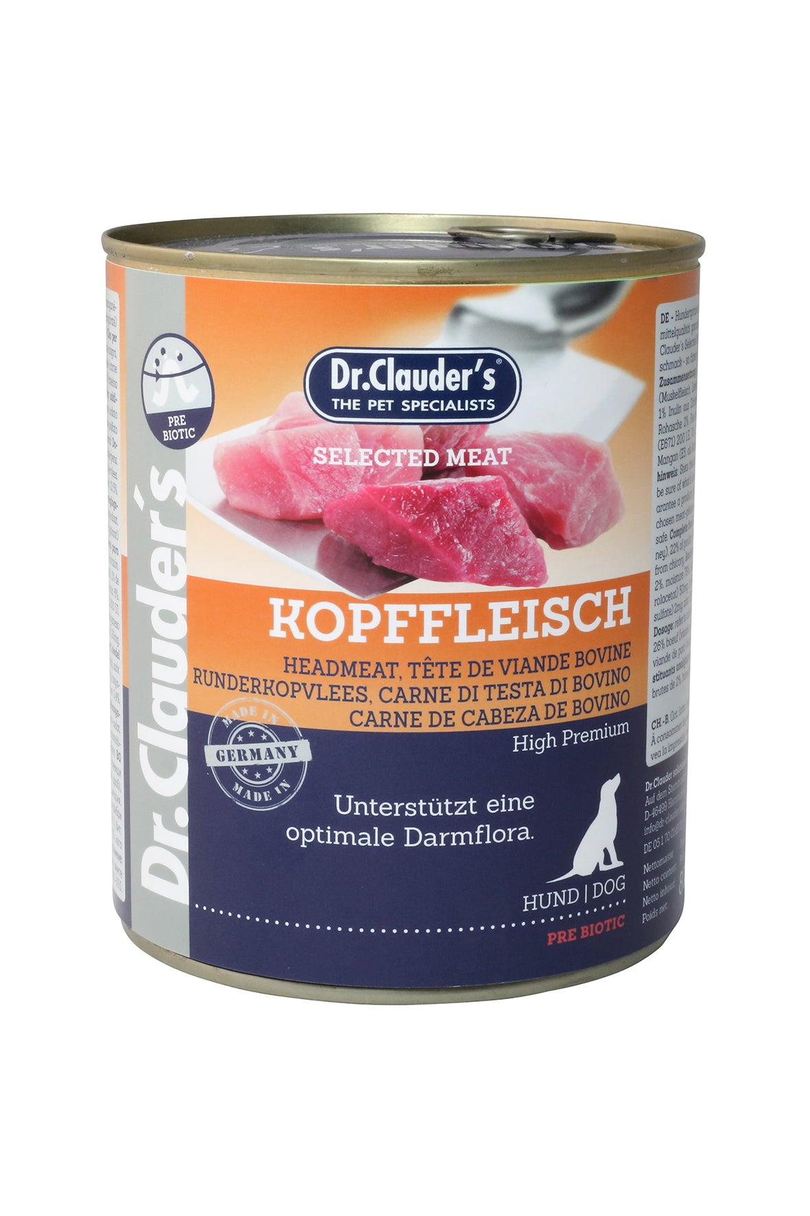 Artikel mit dem Namen Dr.Clauder's Selected Meat Kopffleisch im Shop von zoo.de , dem Onlineshop für nachhaltiges Hundefutter und Katzenfutter.