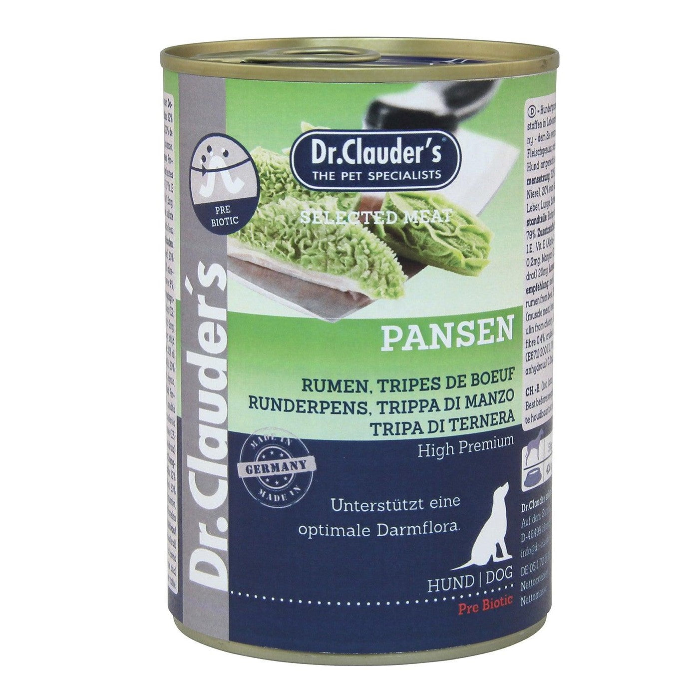 Artikel mit dem Namen Dr.Clauder's Selected Meat Pansen im Shop von zoo.de , dem Onlineshop für nachhaltiges Hundefutter und Katzenfutter.