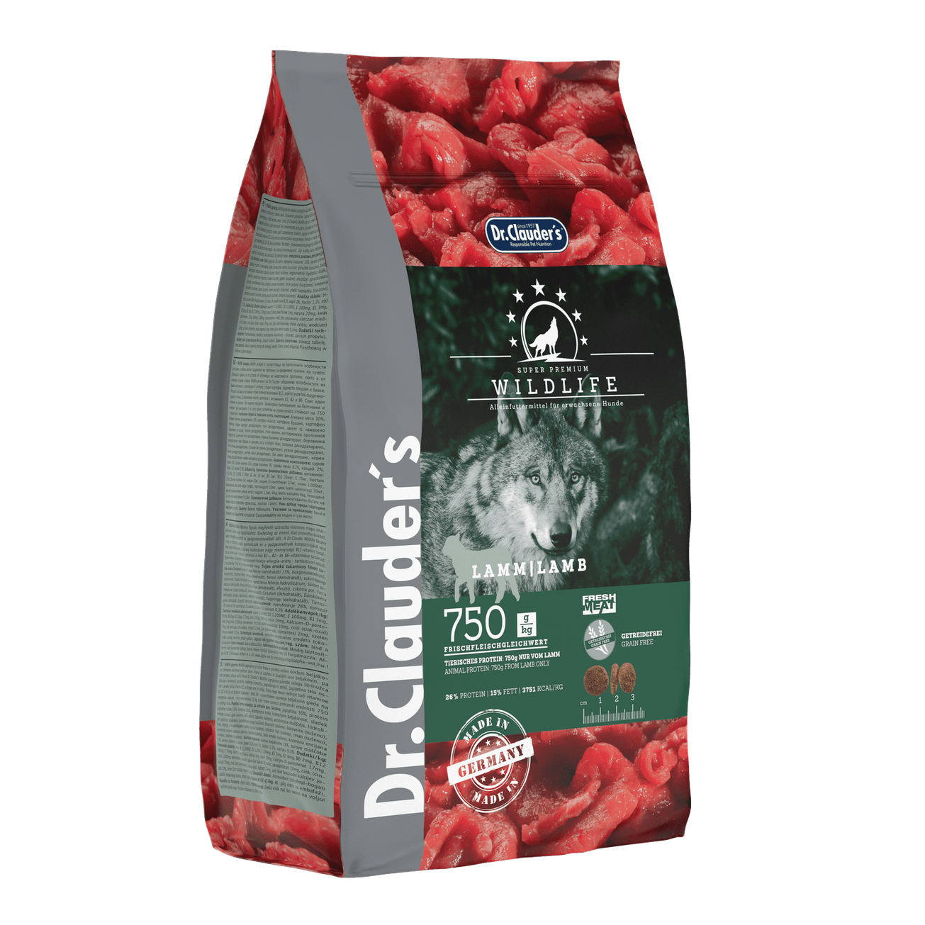 Artikel mit dem Namen Dr.Clauder's Wildlife Lamm im Shop von zoo.de , dem Onlineshop für nachhaltiges Hundefutter und Katzenfutter.