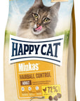 Artikel mit dem Namen Happy Cat Minkas Hairball Control Geflügel im Shop von zoo.de , dem Onlineshop für nachhaltiges Hundefutter und Katzenfutter.